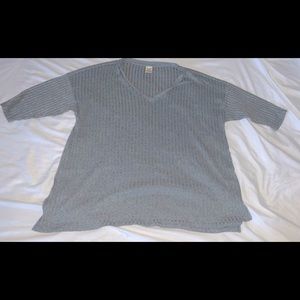 Almost new grey plus size figure fitting sweater